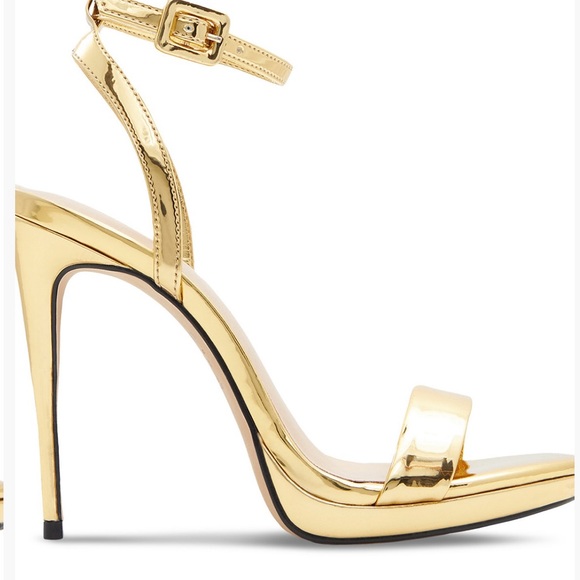 Size 10 Gold Metallic Heel (Brand New Never Worn with original box) - Picture 1 of 3